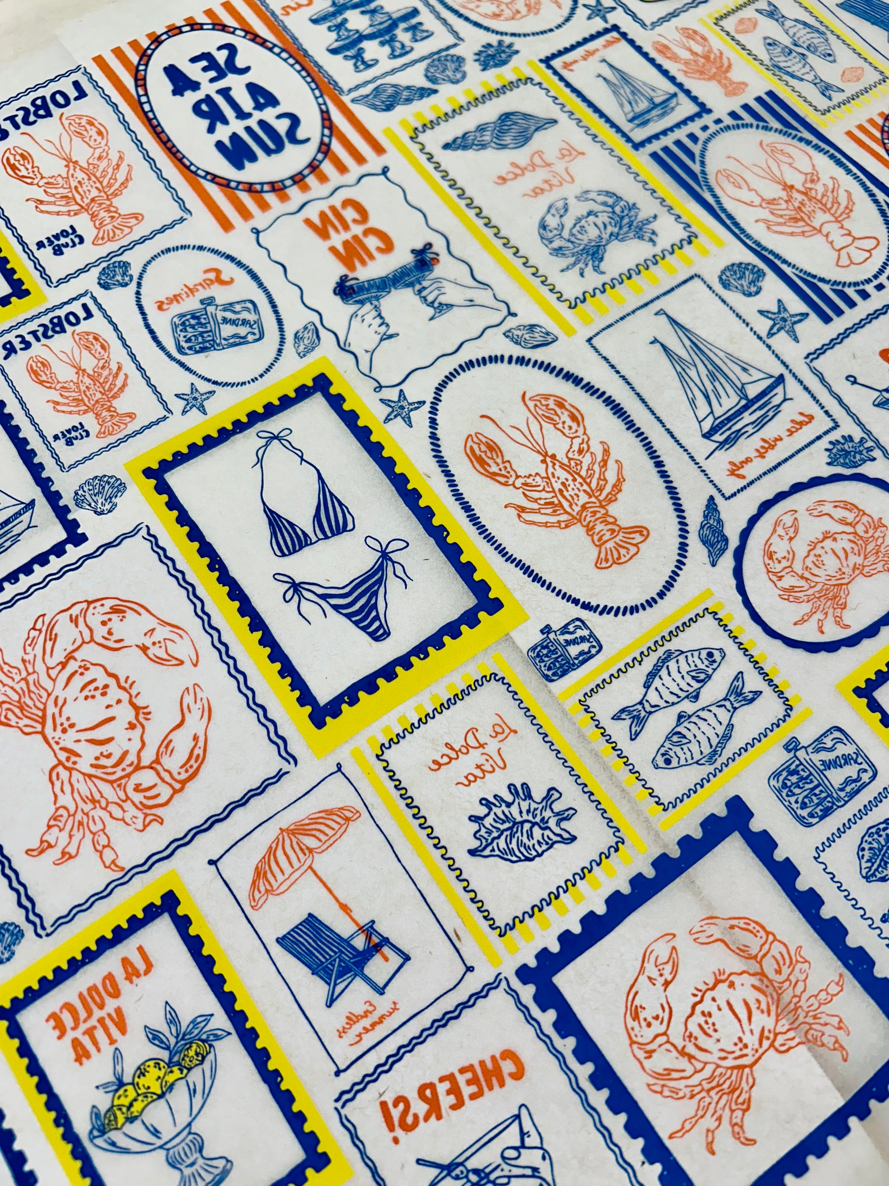 Italian Summer - Underglaze Transfer Sheet