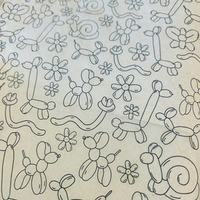 Balloon Animals - Underglaze Transfer Sheet