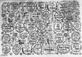 Verses - Underglaze Transfer Sheet