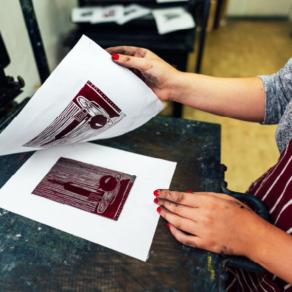 Block Printing for Beginners: Spring Floral Greeting Cards