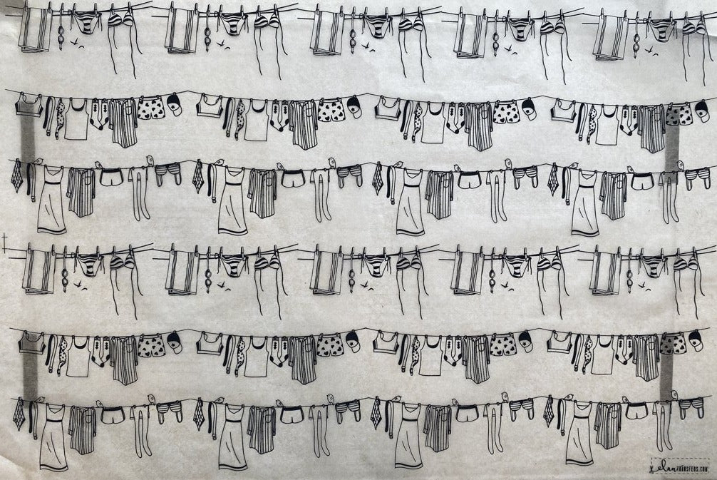 Laundry - Underglaze Transfer Sheet
