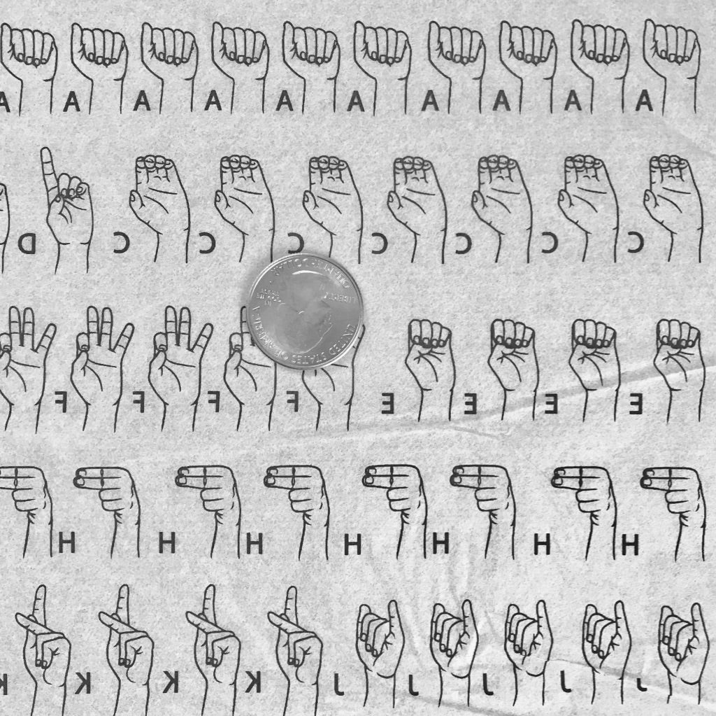 Sign Language *Charity Benefit* - Underglaze Transfer Sheet